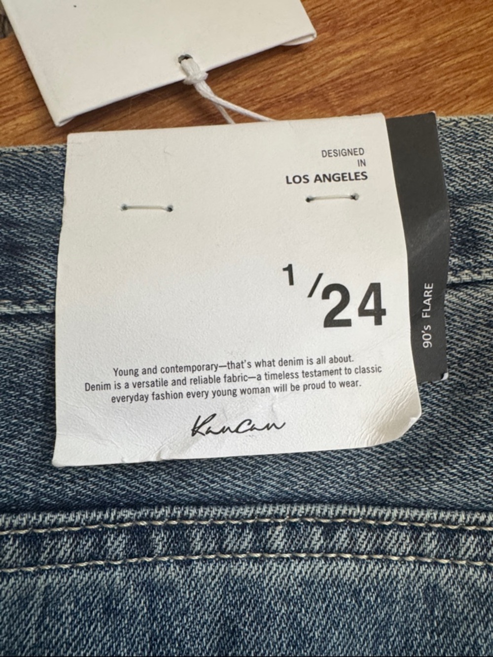 KanCan Distressed Blue Straight Jeans - Picture 6 of 6